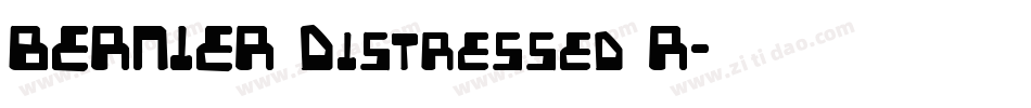 BERNIER Distressed R字体转换